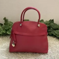 人気★フルラ　2way ハンドバッグ　ショルダーバッグ　パイパー　M レッド