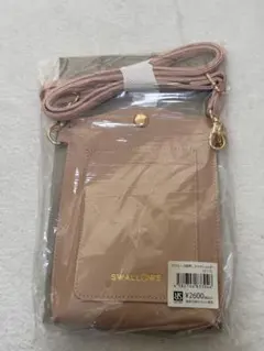 スワローズ　箔押しスマホショルダー　ピンク