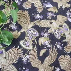 Japanese cut cloth和柄（翔鷹桜華）　約110cm×約200cm