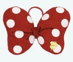 ディズニー ミニーちゃん 水玉 リボン ヘアゴム 赤