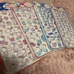 【タイムセール】キャラクターシール 3D硬いシール 4枚セット