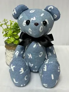 ハンドメイド クマ くま ぬいぐるみ ファー テディベア レトロ