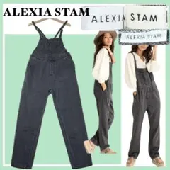 ✨美品✨ALEXIA STAM 華奢 ストラップ デニム サロペット グレー
