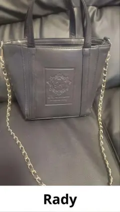 値下げ☆Rady エンボス加工 ショルダーバッグ 黒