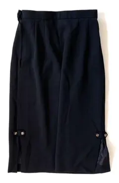 昭和レトロ☆タイトスカート☆ブラック♪両脇スリット♪