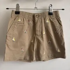 美品♪ポロラルフローレン　帆船刺繍 ベージュ ハーフパンツ　3T 100㎝