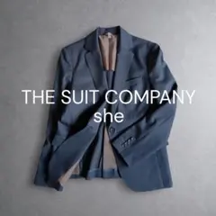 洗える THE SUIT COMPANY she／テーラードジャケット ネイビー