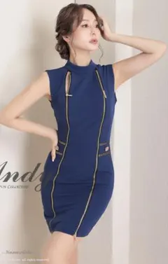 Andy 青キャバドレス