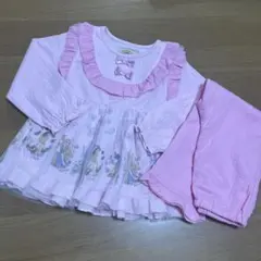 プリンセス　パジャマ　120 ディズニー　アリエル　ラプンツェル