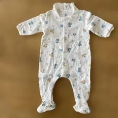 PETIT BATEAU 花柄コットンロンパース 6ヶ月用　67センチ