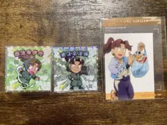 忍たま乱太郎マンチョコ　コレクターシール　善法寺伊作　潮江文次郎 クリアカード