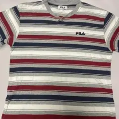 FILA 半袖Tシャツ マルチボーダー L
