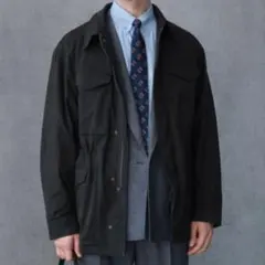 【新品未使用】グリーンレーベルリラクシング/フィールドコート/ミリタリー/黒/M