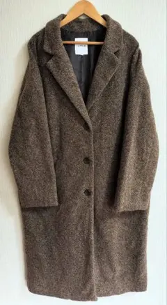 LEPSIMレプシィム大人カジュアル長袖チェスターコートオーバーサイズブラウン