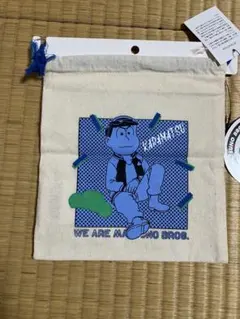 おそ松さん ポーチ アイボリー 20x18cm