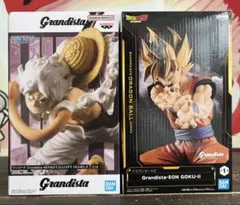 Grandistaワンピースルフィ & ドラゴンボール悟空 フィギュア２種セット