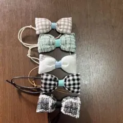 犬用リボンアクセサリー　5個セット
