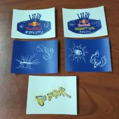 【未使用】King Gnu × Red Bull　コラボ　ステッカー　全5種のサムネイル