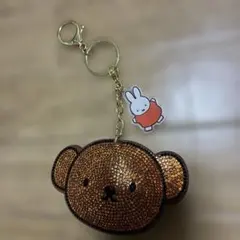 ミッフィー ボリス ラインストーン キーホルダー