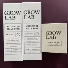 新品未使用 GROW LAB スカルプフォーム2本　＋　スカルプブラシのサムネイル
