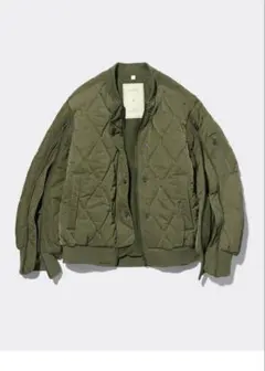 GU×rokh キルティングブルゾン 57オリーブ XS