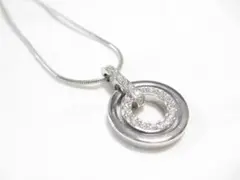 ★ Swarovski スワロフスキー パヴェ　サークル型　ネックレス　美品