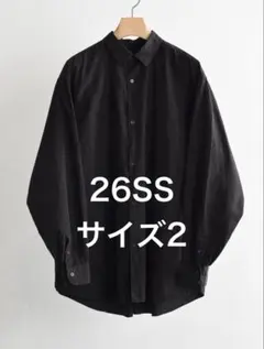 26ss comoli ブラックコモリシャツ 新品未使用 サイズ3 - メルカリ