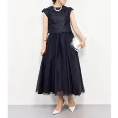 ガール スカートセットアップドレス GIRL M ブラック オケージョン 結婚式