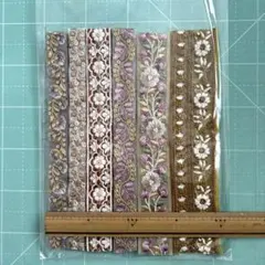 インド刺繍リボン　チュール素材