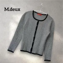 M.deux エムドゥ 長袖カーディガン 羽織 ブラック オフィスカジュアルのサムネイル
