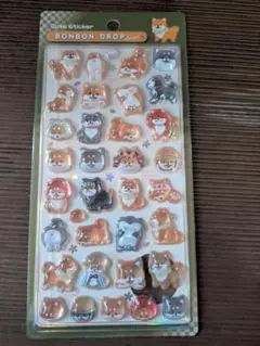 はな様専用 ボンボンドロップシール 和柄 柴犬＆お寿司 正規品