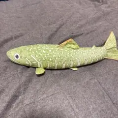 真工芸 オオイワナ 大岩魚 木版手染めぬいぐるみ