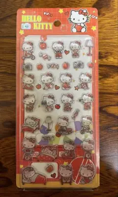 キティ&トムとジェリーのぷっくりシール（硬いシール） 3点セット新品未使用未開封