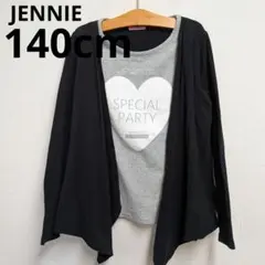 JENNIE 140cm 長袖カットソー カーディガン風 Tシャツ
