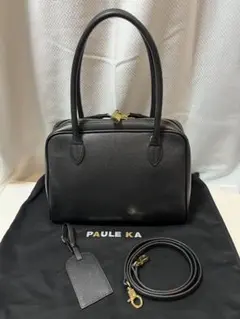 PAULE KA ブラックハンドバッグ