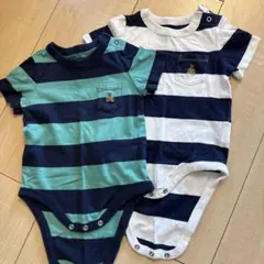 baby GAP ストライプロンパース 3-6ヶ月 2点セット