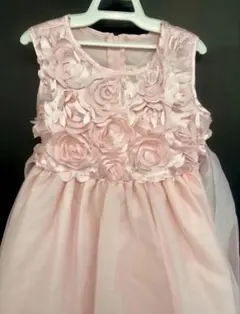 キッズ フォーマルドレス ピンク ローズモチーフ ハロウィン　4T