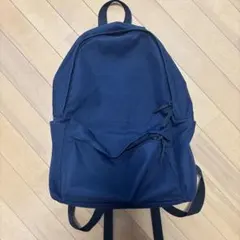 ネイビー シンプルリュック　無印