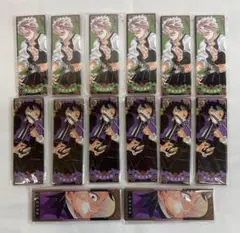 ◆鬼滅の刃 不死川実弥 不死川玄弥 絵札 缶バッジ 14点まとめ　10385