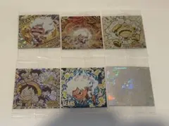 ワンピースウエハースシール 金ニカ＋その他ニカ 6枚セット