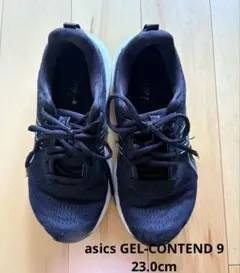 asics GEL-CONTEND 9スニーカー 23.0cm ブラック