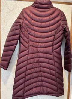 L.L.Bean ダウンコート バーガンディ 850FP ロング 軽量 防寒M
