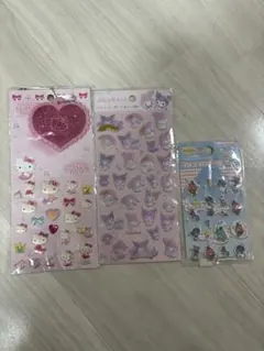 ハローキティ マイメロクロミ　キキララ　シールセット 3パック