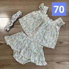 baby GAP セットアップ　ベビー服　70サイズ　花柄　女の子