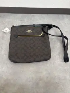 【新品】COACH コーチ シグネチャー ショルダーバッグ ブラウン×ブラック