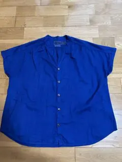 BLUE BLUE 日本製 トップス 1番 シャツ 長袖 コットン OKURA | Mercari
