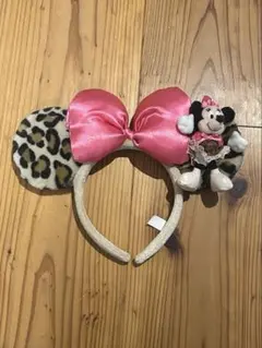 ミニーマウス ヒョウ柄カチューシャ