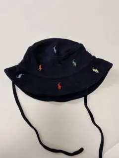 【美品】Ralph Lauren ネイビー 帽子 48cm 12M/24 M
