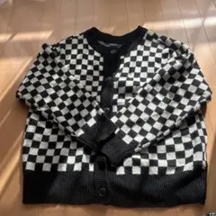 チェック柄カーディガン Mサイズ