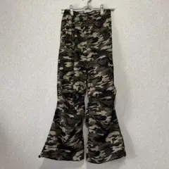 SHEIN PETITE カモフラージュ パラシュート型 カーゴパンツ　S